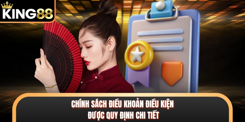 Chính sách điều khoản điều kiện được quy định chi tiết