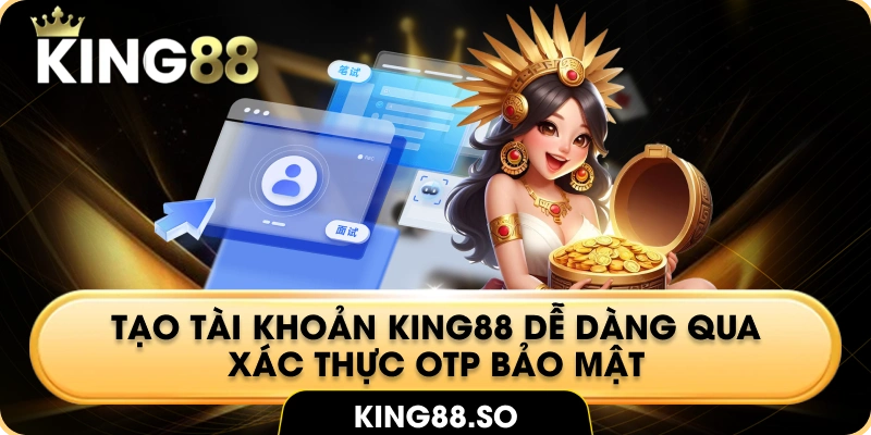 Tạo tài khoản King88 dễ dàng qua xác thực OTP bảo mật